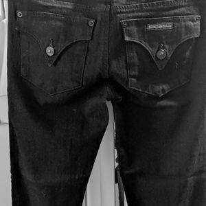 Hudson Black Skinny Jeans, Collin Size 25